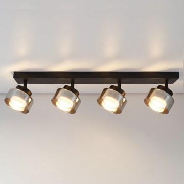 Brilagi - AURA LUX Spotlight 4xGX53/30W/230V, Black/Smoked