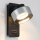 Brilagi - AURA LUX Wall Lamp with USB Port 1xGX53/30W/230V Black/Smoked