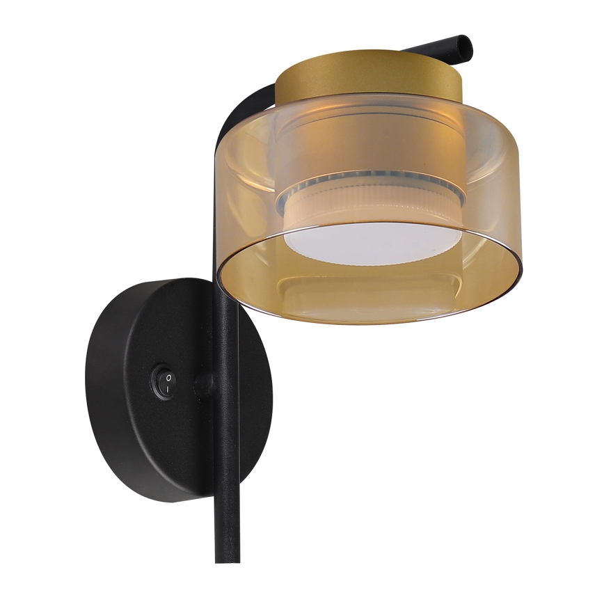 Brilagi - AURA LUX Wall Light 1xGX53/30W/230V Black/Gold