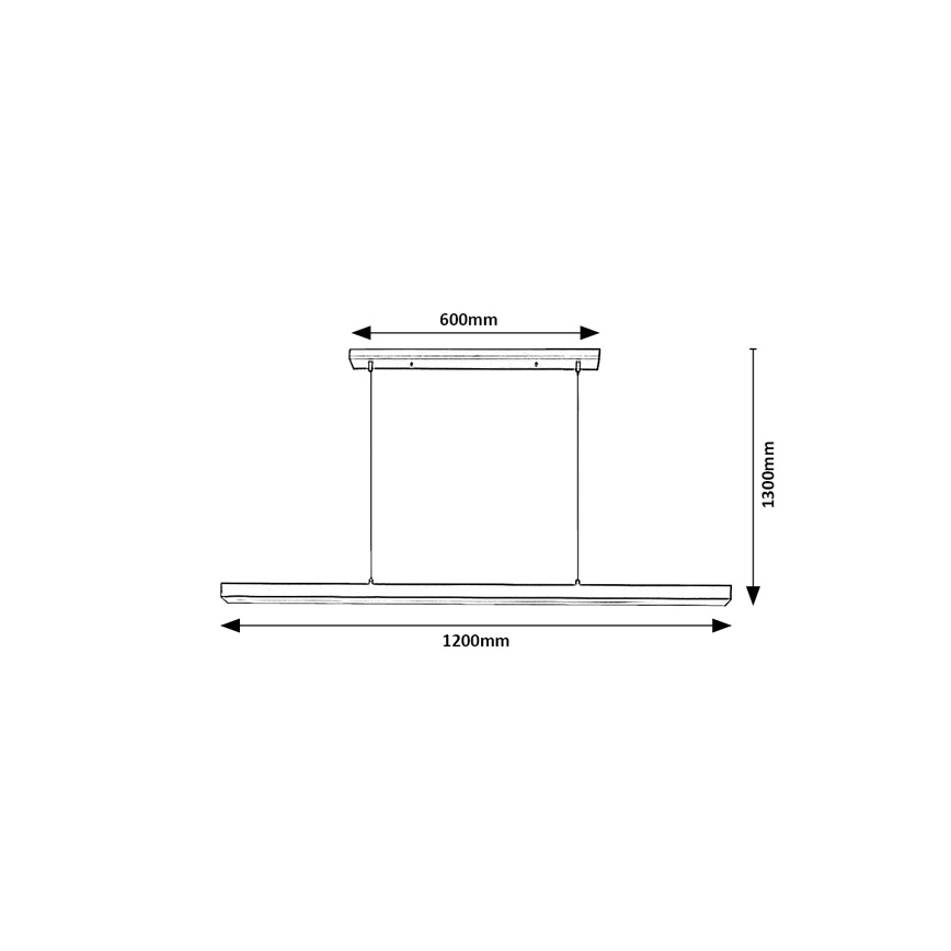 Brilagi - AXIS Cable-Suspended LED Pendant Light LED/30W/230V 120 cm Black