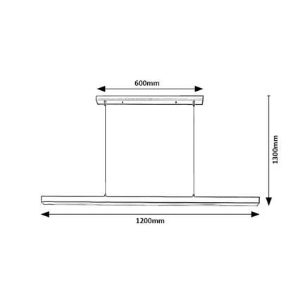 Brilagi - AXIS Cable-Suspended LED Pendant Light LED/30W/230V 120 cm Black