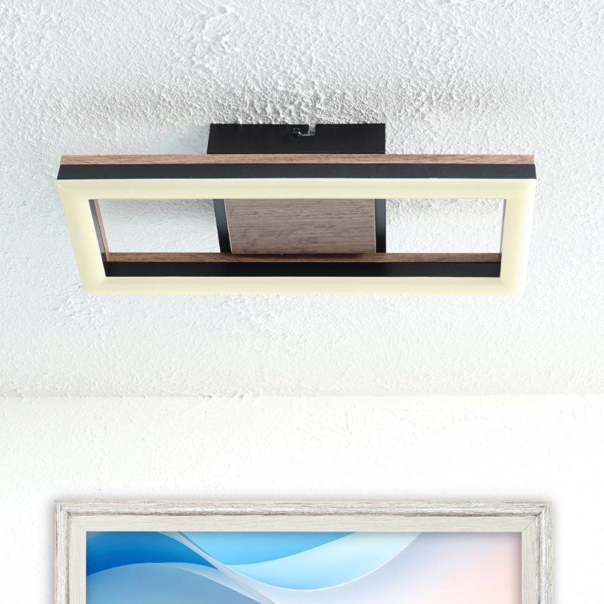 Brilagi - LED Dimmable Ceiling Light VELVET SQUARE LED/24W/230V 43x43 cm 3000/4000/6500K + Remote Control Pink
