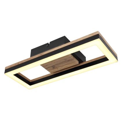 Brilagi - LED Dimmable Ceiling Light VELVET SQUARE LED/24W/230V 43x43 cm 3000/4000/6500K + Remote Control Pink