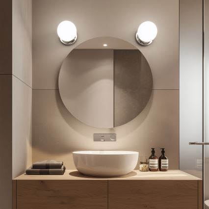 Brilagi - LED Bathroom Wall Light BALL LED/6W/230V 3000/4000/6500K IP44 Polished Chrome