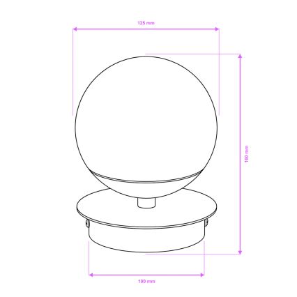 Brilagi - LED Bathroom Wall Light BALL LED/6W/230V 3000/4000/6500K IP44 Polished Chrome