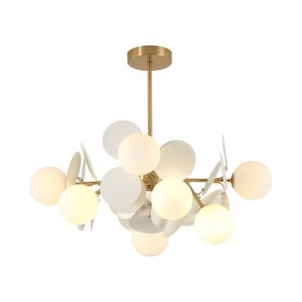 Brilagi - BALMO Rod Chandelier 8xG9/9W/230V, Ø 60 cm, Gold/White
