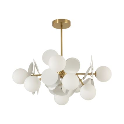 Brilagi - BALMO Rod Chandelier 8xG9/9W/230V, Ø 60 cm, Gold/White