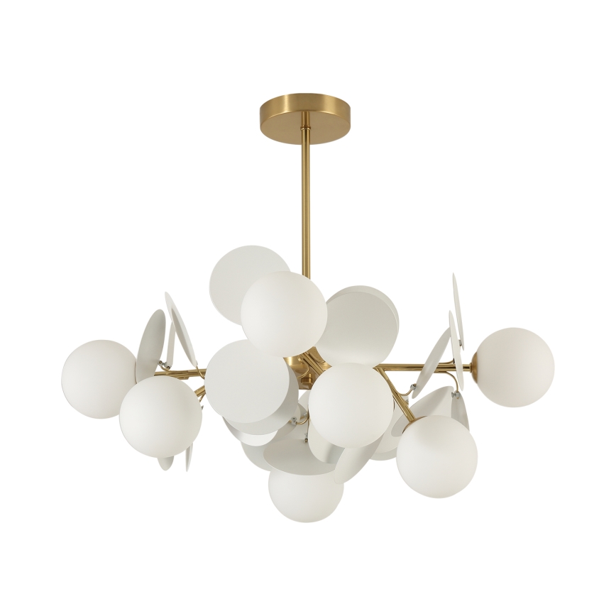 Brilagi - BALMO Rod Chandelier 8xG9/9W/230V, Ø 60 cm, Gold/White