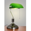 Brilagi - BANK OFFICE Desk Lamp 1xE27/60W/230V Black/Silver/Green
