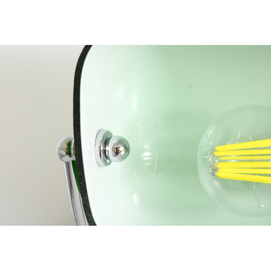 Brilagi - BANK OFFICE Desk Lamp 1xE27/60W/230V Black/Silver/Green