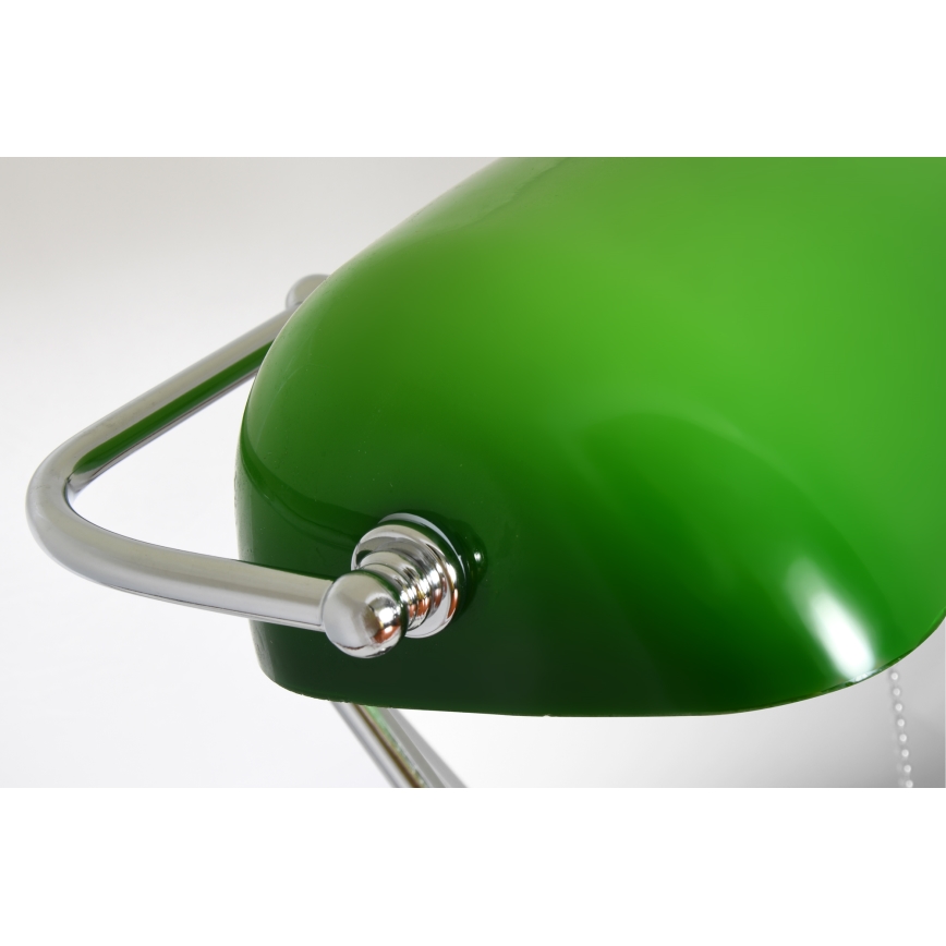 Brilagi - BANK OFFICE Desk Lamp 1xE27/60W/230V Black/Silver/Green