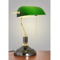 Brilagi - BANK OFFICE Table Lamp 1xE27/60W/230V Black/Gold/Green