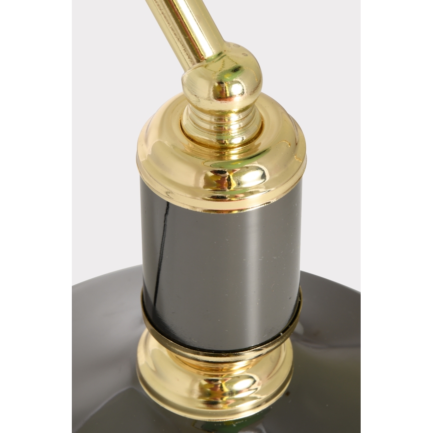 Brilagi - BANK OFFICE Table Lamp 1xE27/60W/230V Black/Gold/Green