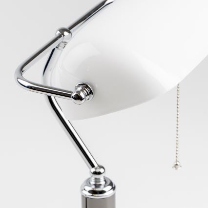 Brilagi - BANK OFFICE Table Lamp 1xE27/60W/230V Black/Silver/White