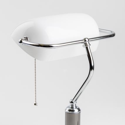 Brilagi - BANK OFFICE Table Lamp 1xE27/60W/230V Black/Silver/White