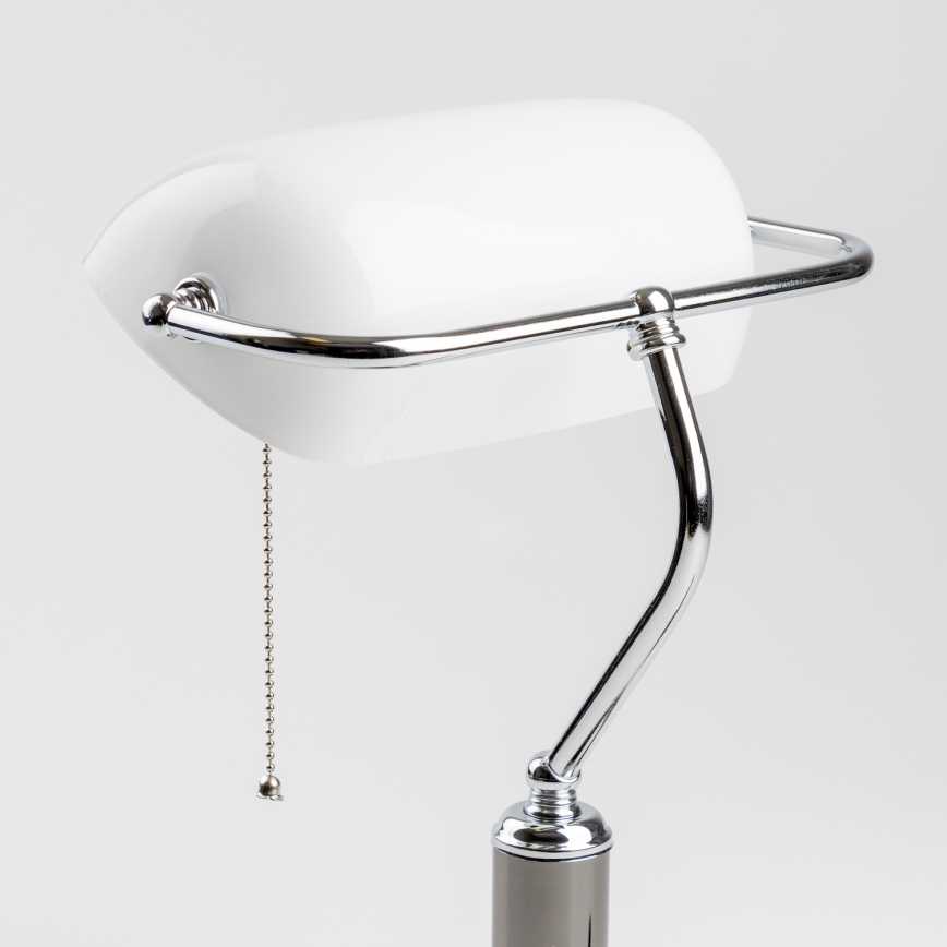 Brilagi - BANK OFFICE Table Lamp 1xE27/60W/230V Black/Silver/White