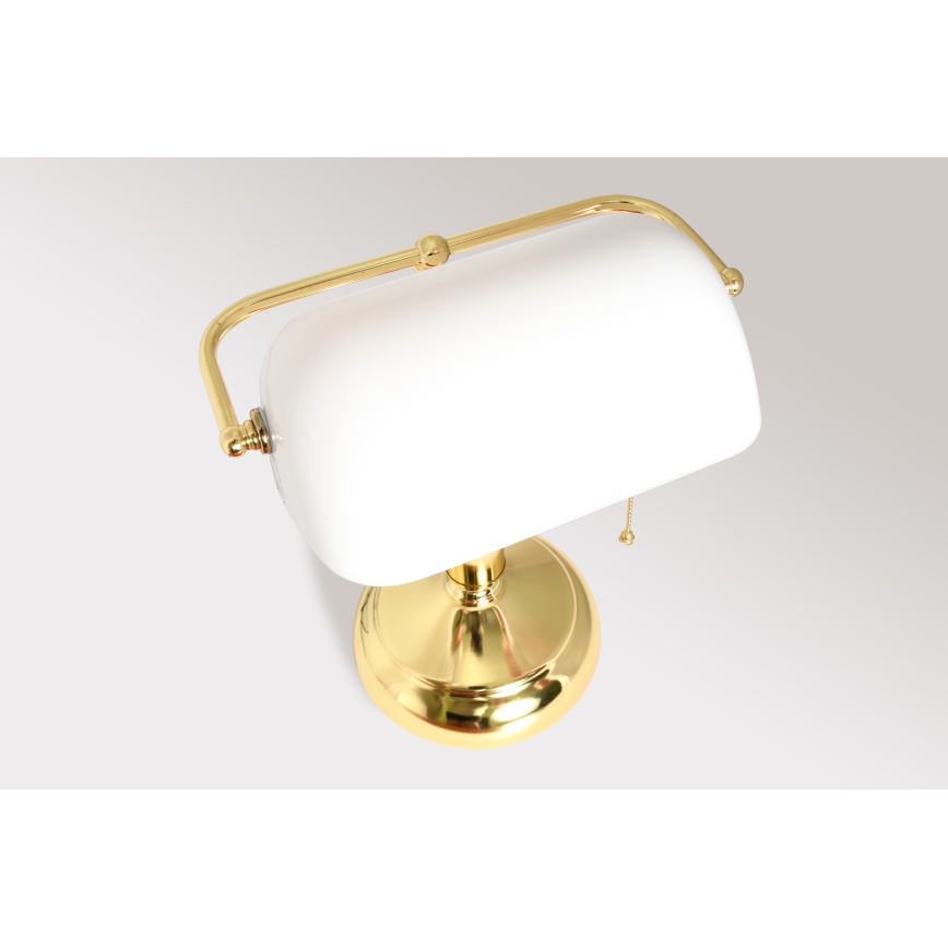 Brilagi - BANK OFFICE Table Lamp 1xE27/60W/230V gold/white