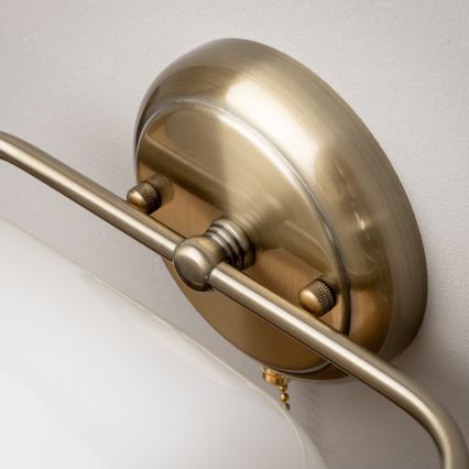 Brilagi - BANK OFFICE Wall Lamp 1xE27/60W/230V Brass/White