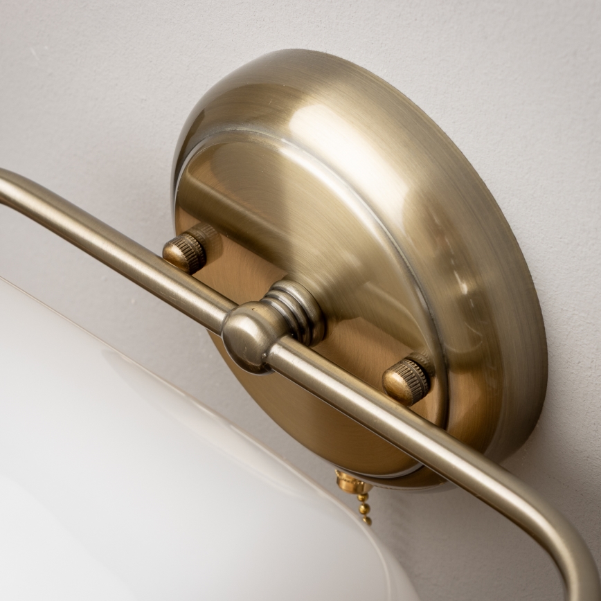 Brilagi - BANK OFFICE Wall Lamp 1xE27/60W/230V Brass/White