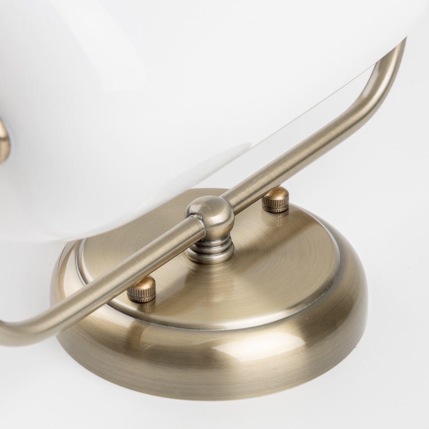 Brilagi - BANK OFFICE Wall Lamp 1xE27/60W/230V Brass/White