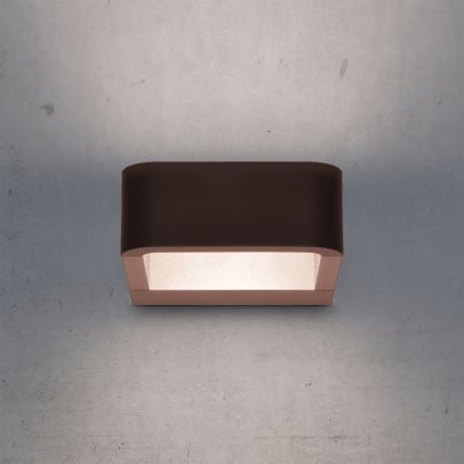 Brilagi - BARI LED Outdoor Wall Light LED/7W/230V 3000/4000/6000K Brown IP54