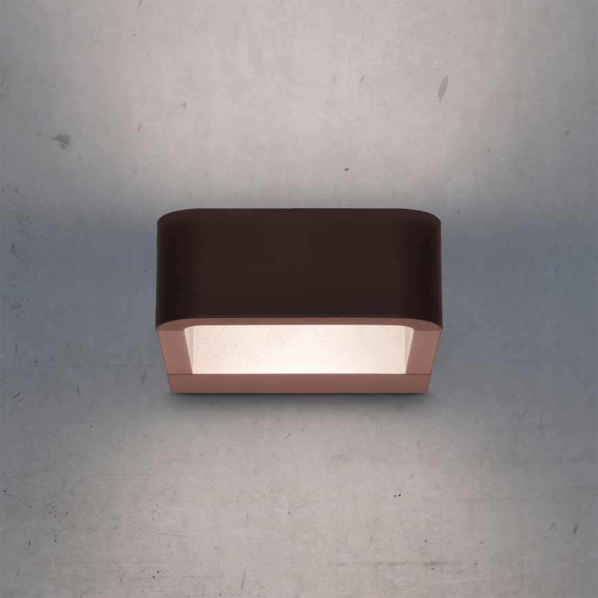 Brilagi - BARI LED Outdoor Wall Light LED/7W/230V 3000/4000/6000K Brown IP54