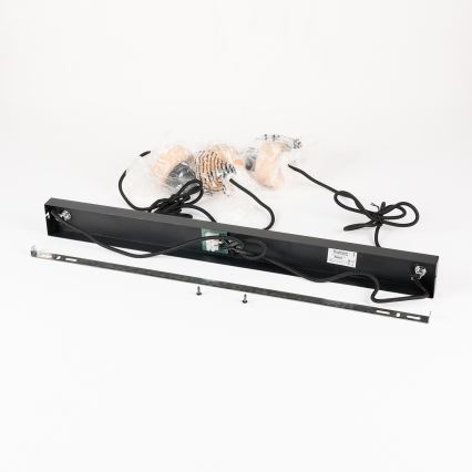 Brilagi - BASKLITE Cable Pendant 3xE27/15W/230V Wood/Black