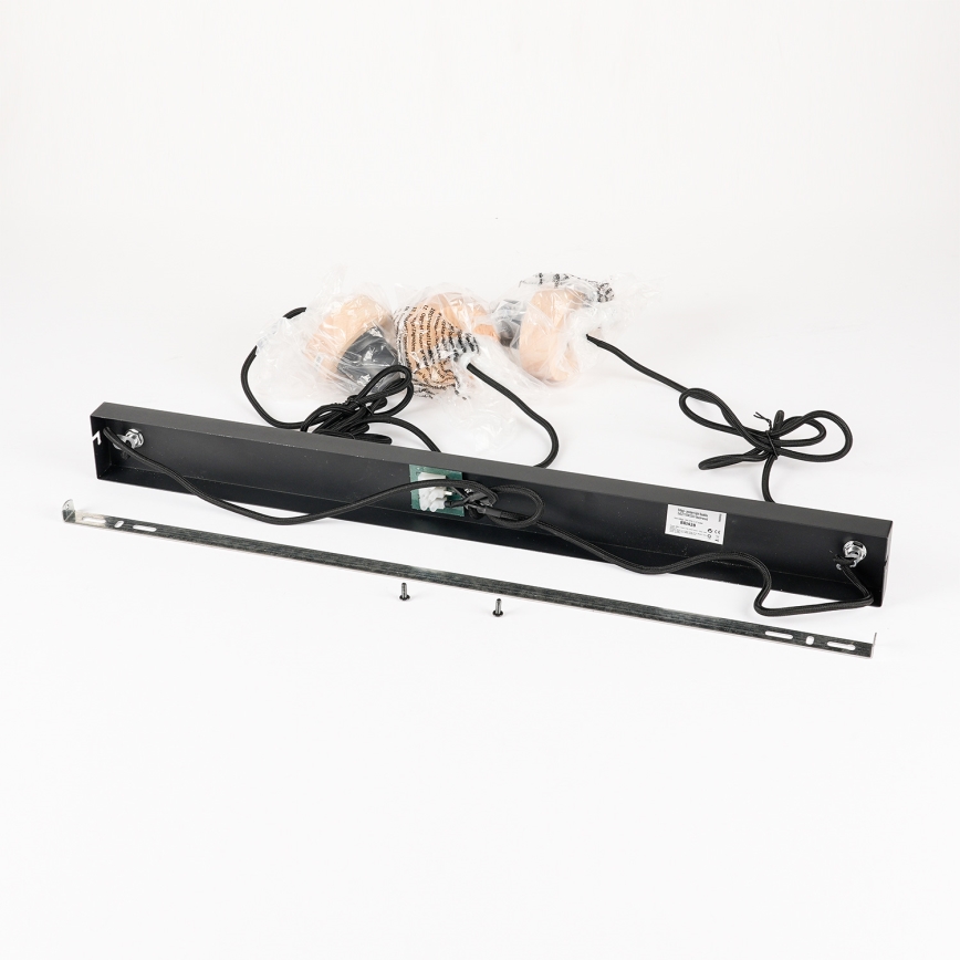 Brilagi - BASKLITE Cable Pendant 3xE27/15W/230V Wood/Black