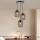 Brilagi - BASKLITE Cable-Suspended Pendant Light, 3× E27 (max. 15W), 230V, Wood/Black