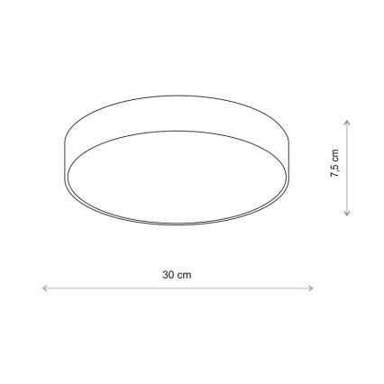 Brilagi - Bathroom ceiling light CLARE 2xE27/24W/230V d. 30 cm IP54 beige