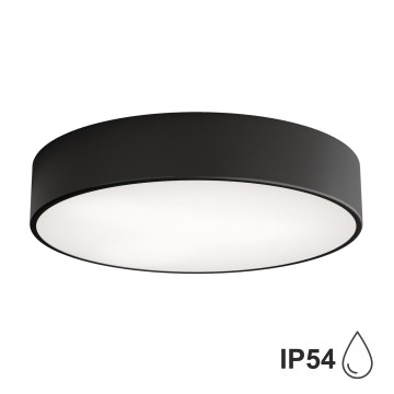 Brilagi - Bathroom ceiling light CLARE 3xE27/24W/230V d. 40 cm black IP54