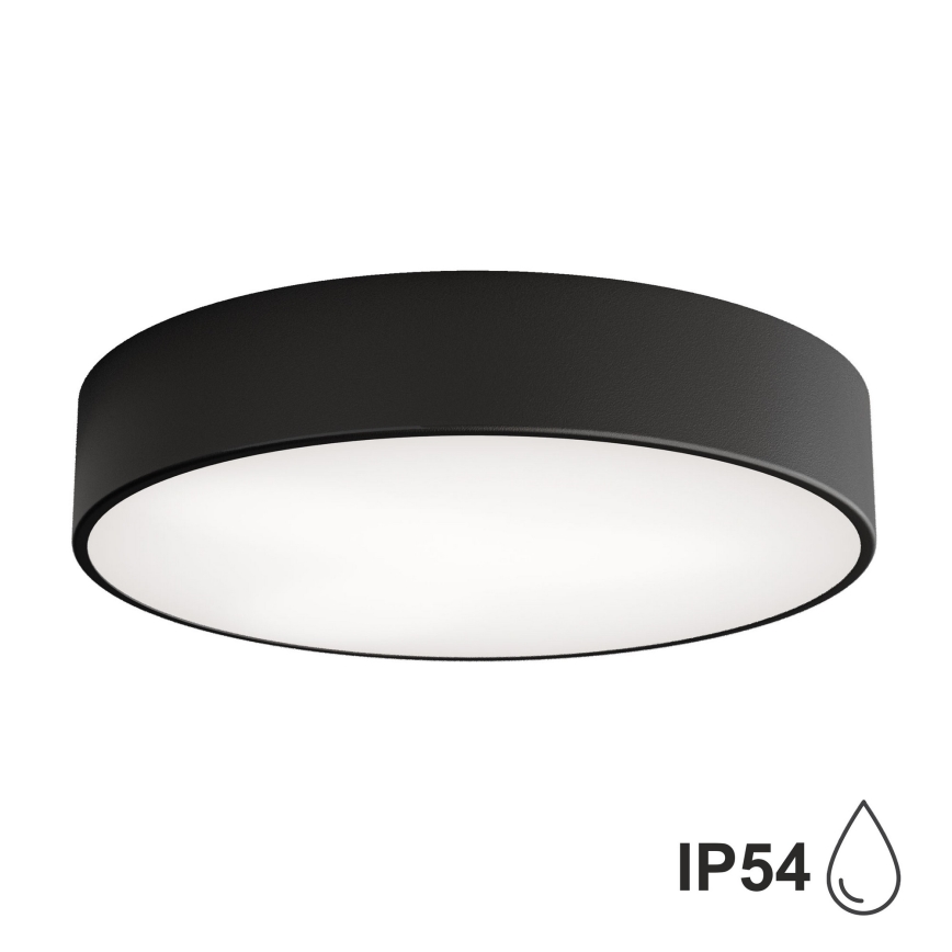 Brilagi - Bathroom ceiling light CLARE 3xE27/24W/230V d. 40 cm black IP54