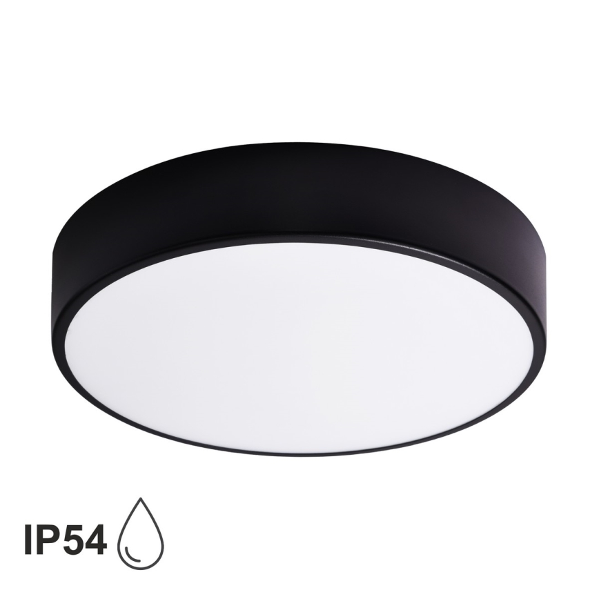 Brilagi - Bathroom ceiling light CLARE 3xE27/24W/230V d. 40 cm black IP54