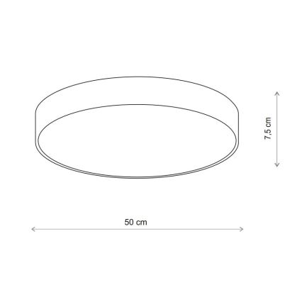 Brilagi - Bathroom ceiling light CLARE 4xE27/24W/230V d. 50 cm IP54 beige
