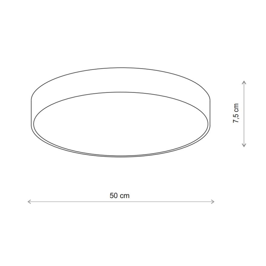 Brilagi - Bathroom ceiling light CLARE 4xE27/24W/230V d. 50 cm IP54 beige