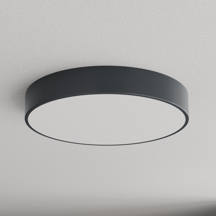 BRILAGI - CLARE Bathroom ceiling light 4xE27/24W/230V Ø 50 cm anthracite IP54