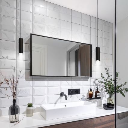 Brilagi - Bathroom chandelier on a string SELE AQUA 1xGU10/30W/230V IP44 black