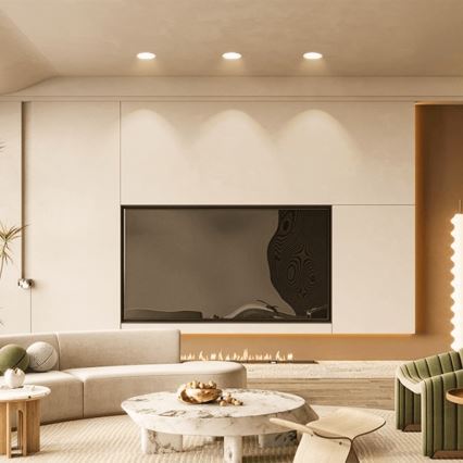 Brilagi - Bathroom LED Recessed Downlight, 9W, 230V, 4000K, White, IP65