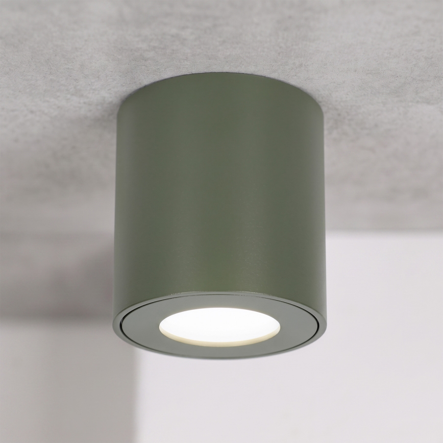 BRILAGI - Bathroom spotlight MIA 1xGU10/30W/230V 60x82 mm 84x80 mm dark green IP54
