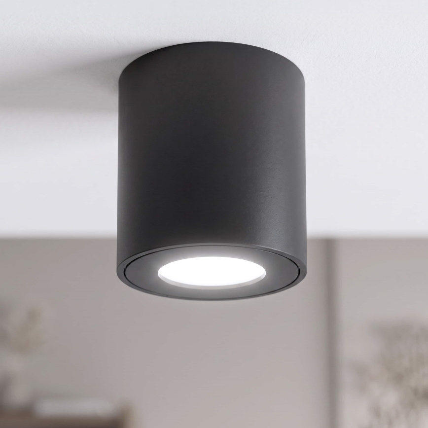 BRILAGI - Bathroom spotlight MIA 1xGU10/30W/230V 84x80 mm black IP54