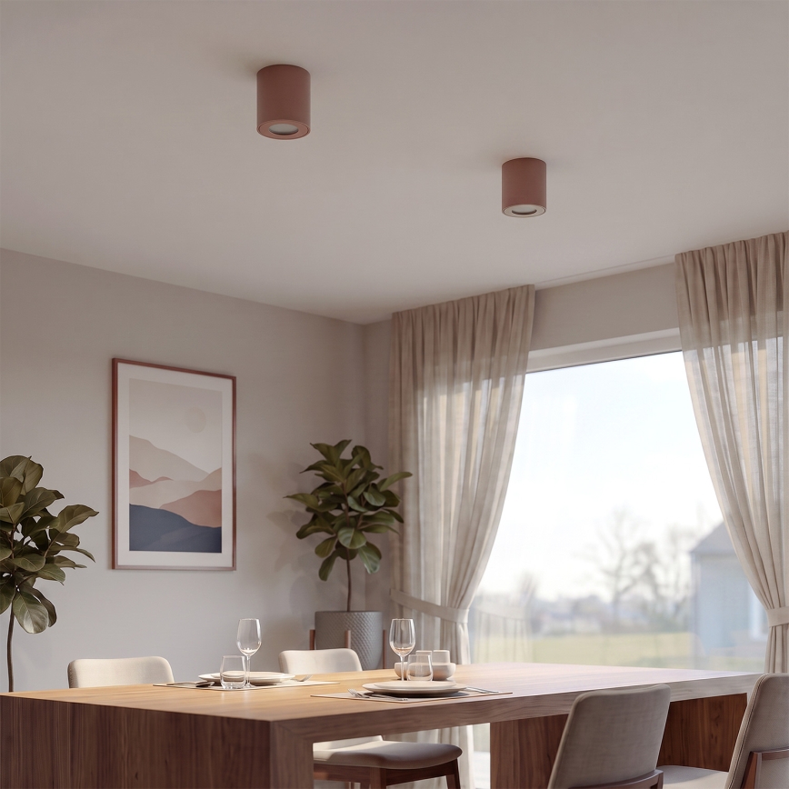 BRILAGI - Bathroom spotlight MIA 1xGU10/30W/230V 84x80 mm brown IP54