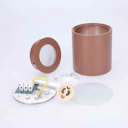 BRILAGI - Bathroom spotlight MIA 1xGU10/30W/230V 84x80 mm brown IP54