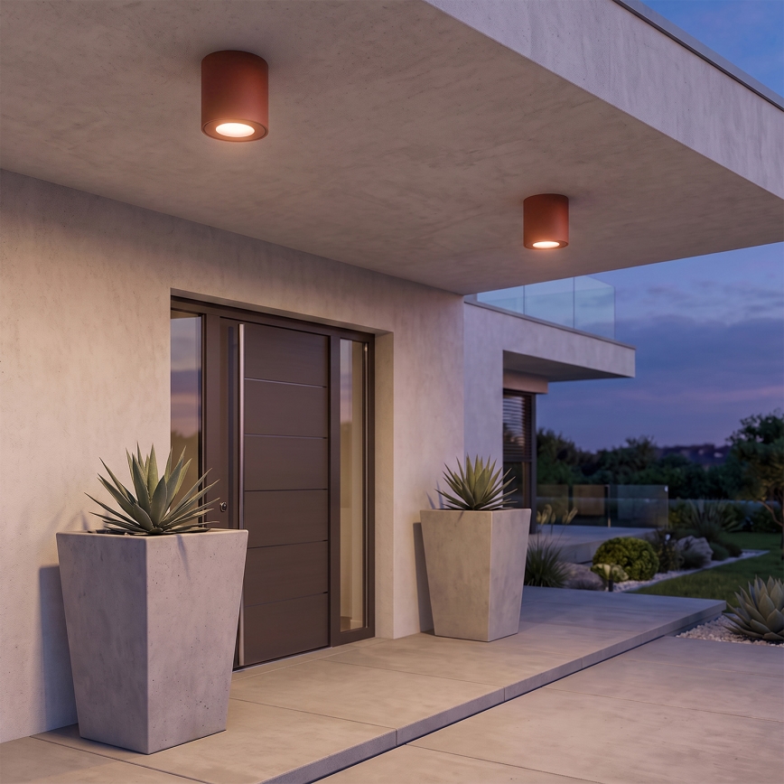 BRILAGI - Bathroom spotlight MIA 1xGU10/30W/230V 84x80 mm brown IP54