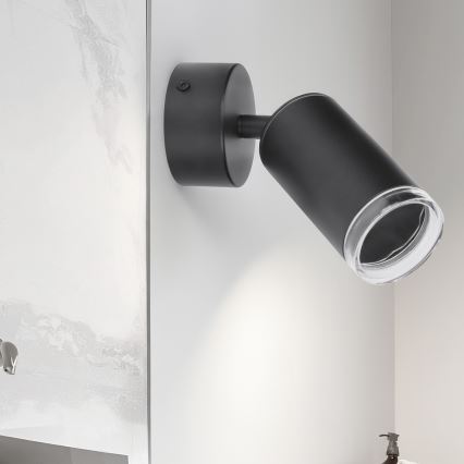 Brilagi - Bathroom spotlight SELE 1xGU10/30W/230V IP44 black