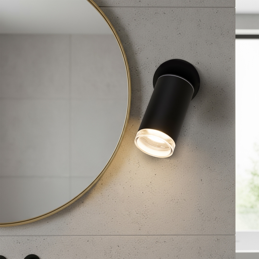 Brilagi - Bathroom spotlight SELE 1xGU10/30W/230V IP44 black