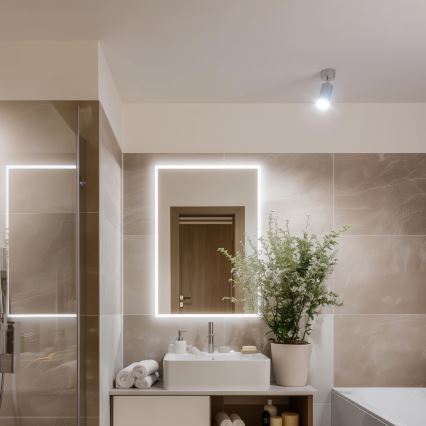 Brilagi - Bathroom spotlight SELE 1xGU10/30W/230V IP44 shiny chrome