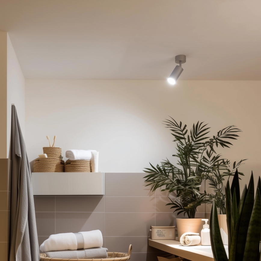 Brilagi - Bathroom spotlight SELE 1xGU10/30W/230V IP44 silver