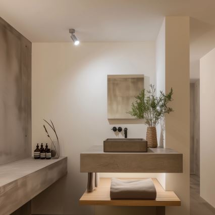 Brilagi - Bathroom spotlight SELE 1xGU10/30W/230V IP44 silver