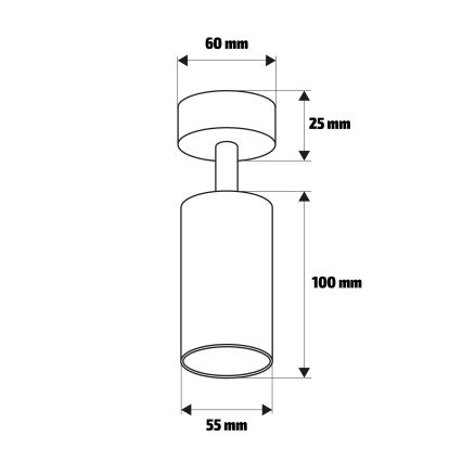 Brilagi - Bathroom spotlight SELE 1xGU10/30W/230V IP44 silver