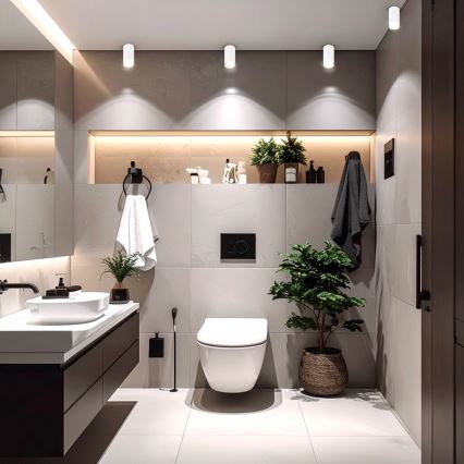 Brilagi - Bathroom spotlight SELE 1xGU10/30W/230V IP44 white
